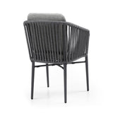Whiteline Modern Living Lynn Outdoor Dining Armchair- DAC1837-LGRY