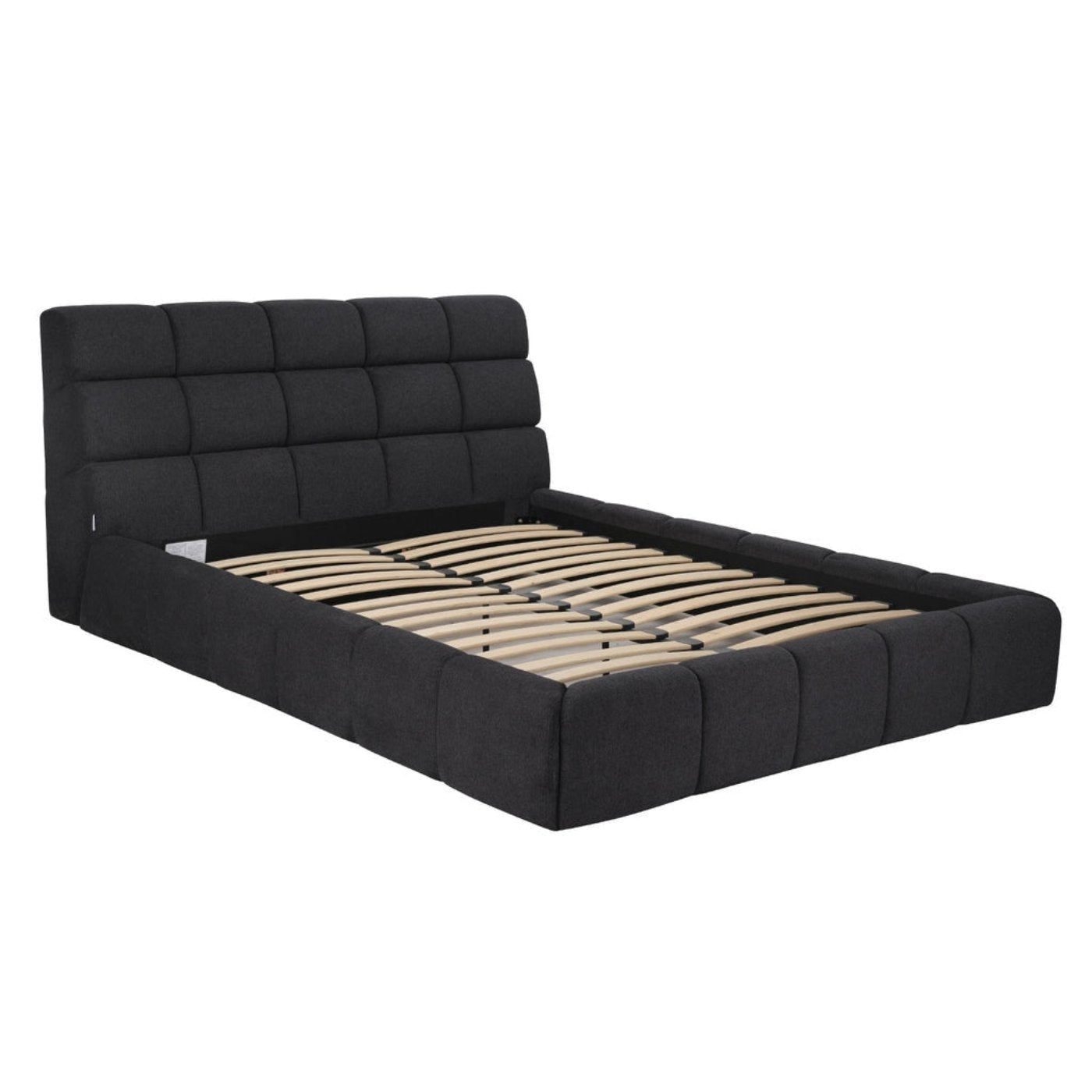 Whiteline Modern Living Owen Queen Bed in Dark Grey Color - BQ2010F