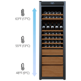 Wine Guardian Luxury Enoteca Style Multi Zone Wine Coolers - 99H0412-04