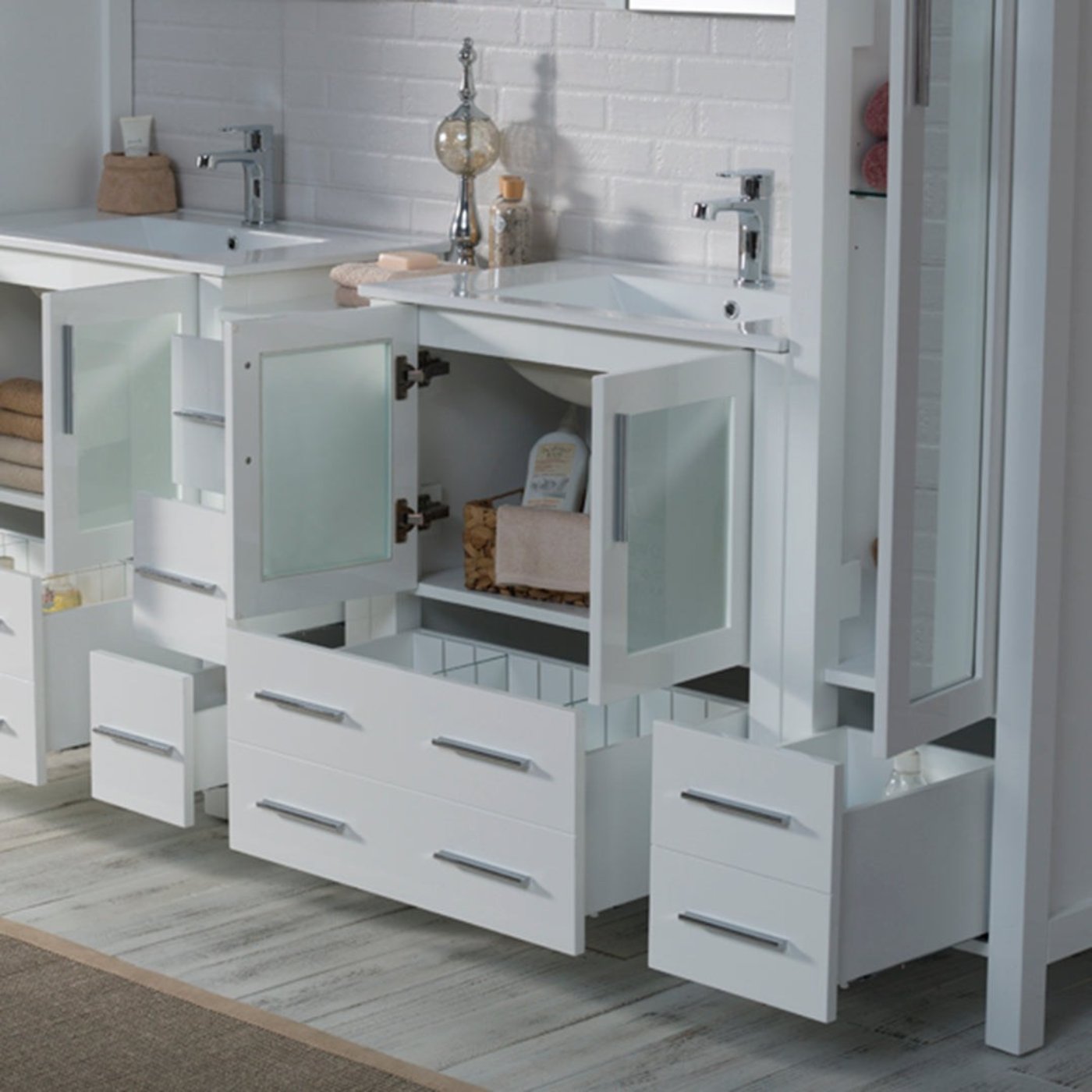 Blossom Sydney 102 Inch Bathroom Vanity - V8001 102 01 - Backyard Provider