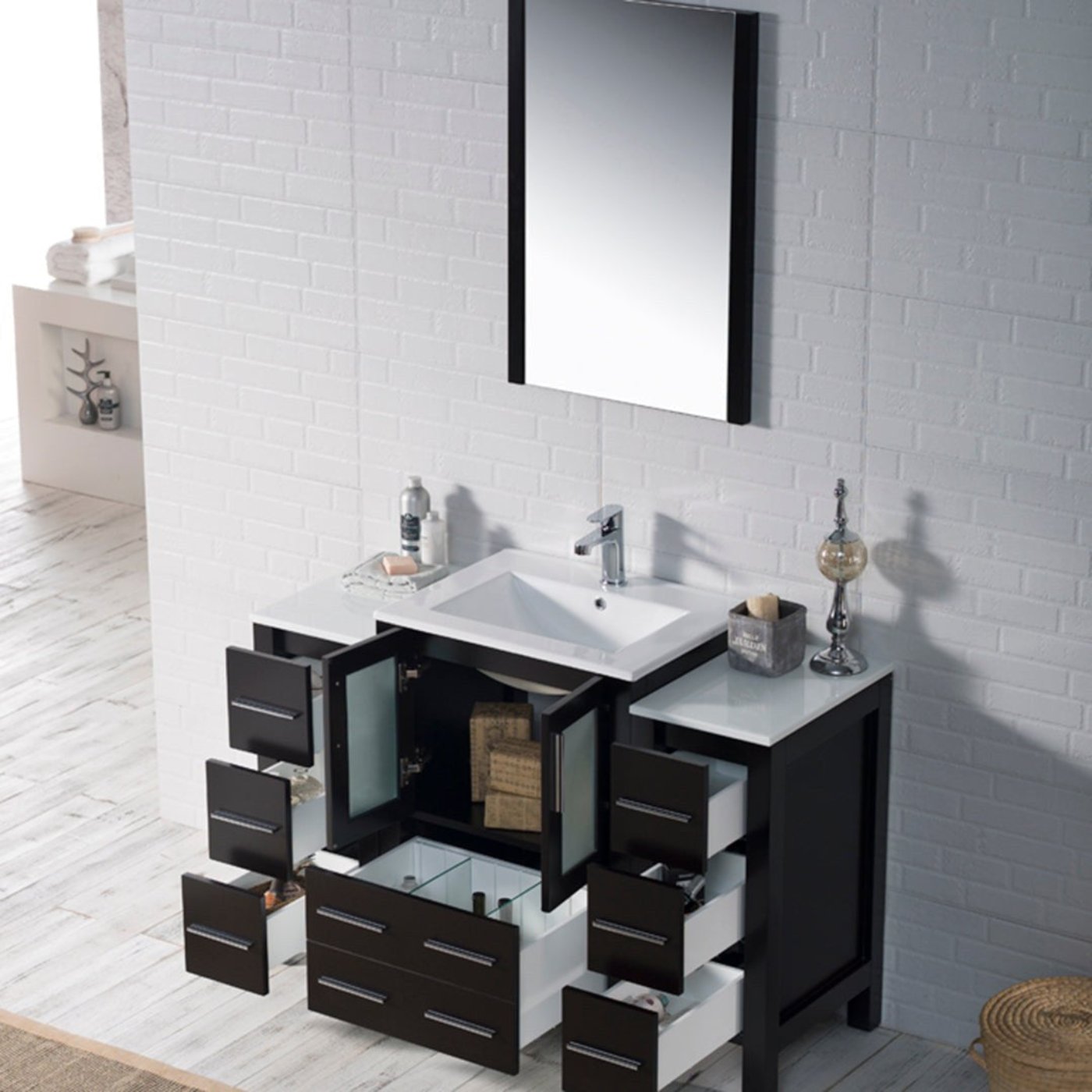 Blossom Sydney 48 Inch Bathroom Vanity with Side Cabinet - V8001 48S 01 - Backyard Provider
