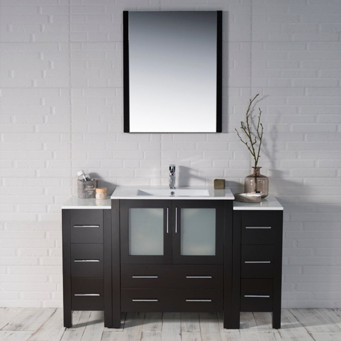 Blossom Sydney 54 Inch Bathroom Vanity with Side Cabinet - V8001 54 01 - Backyard Provider
