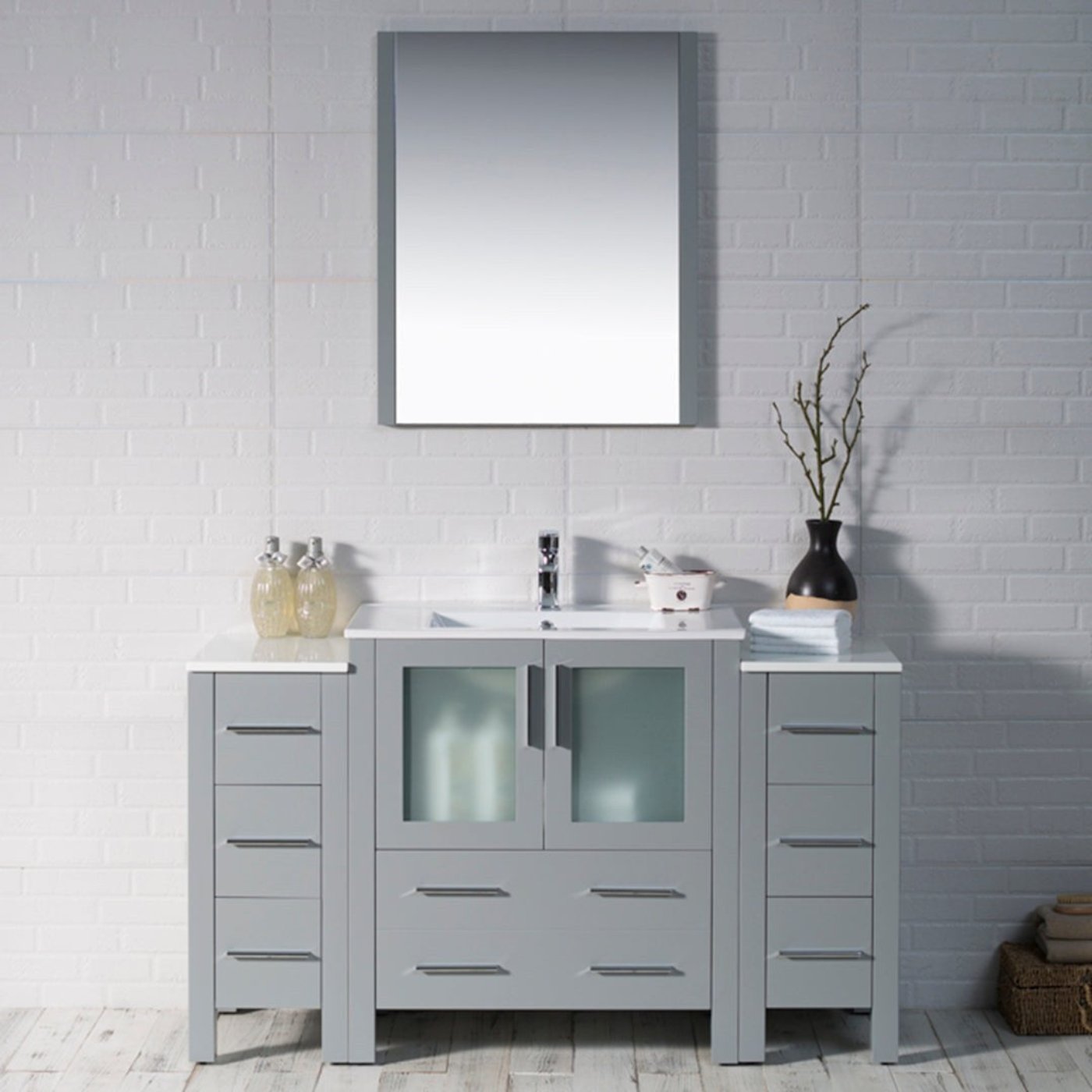 Blossom Sydney 54 Inch Bathroom Vanity with Side Cabinet - V8001 54 01 - Backyard Provider