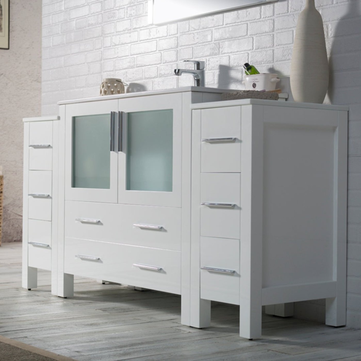 Blossom Sydney 60 Inch Bathroom Vanity with Side Cabinet - V8001 60S 01 - Backyard Provider