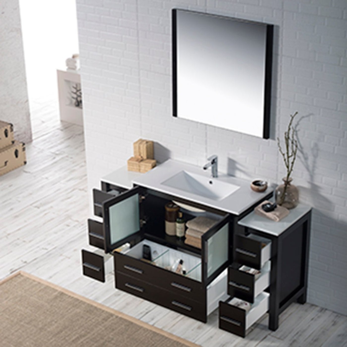 Blossom Sydney 60 Inch Bathroom Vanity with Side Cabinet - V8001 60S 01 - Backyard Provider
