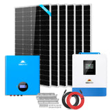 Sun Gold Off-Grid Solar Kit 5000W 48VDC 120V 5.12KWH PowerWall Battery 6 X 200 Watts Solar Panels SGM-5K5E