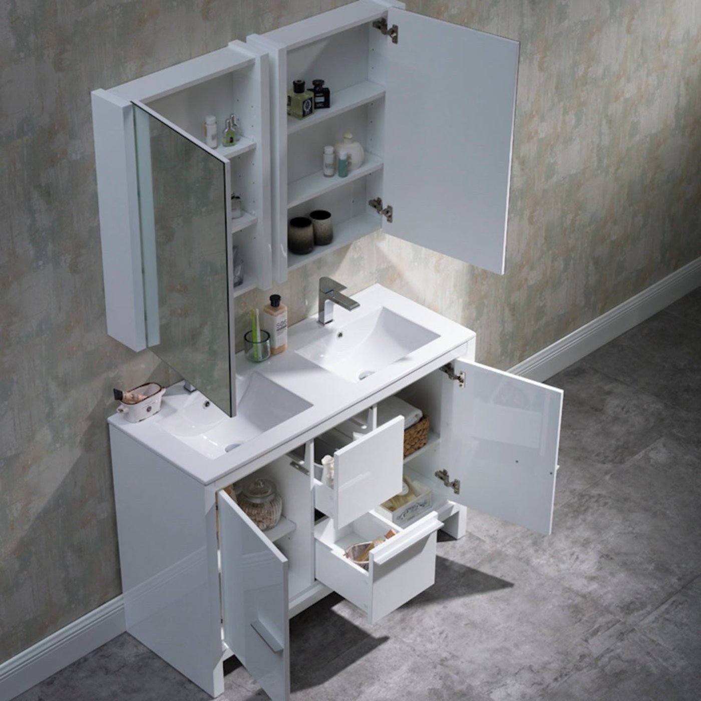 Blossom Milan 48 Inch Bathroom Vanity - V8014 48 01 - Backyard Provider