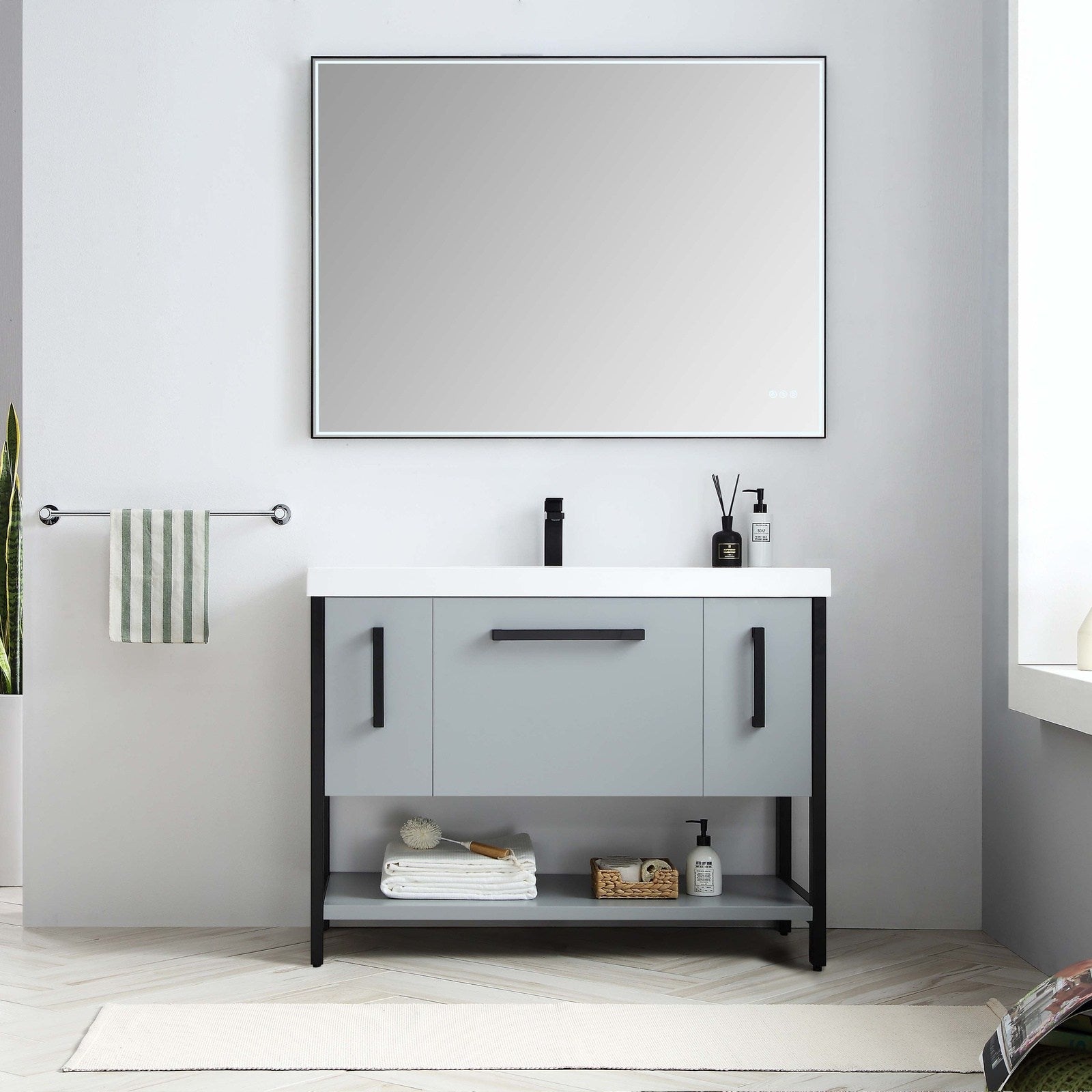 Blossom Riga 48 Inch Bathroom Vanity – Single Sink - V8022 48 01S - Backyard Provider