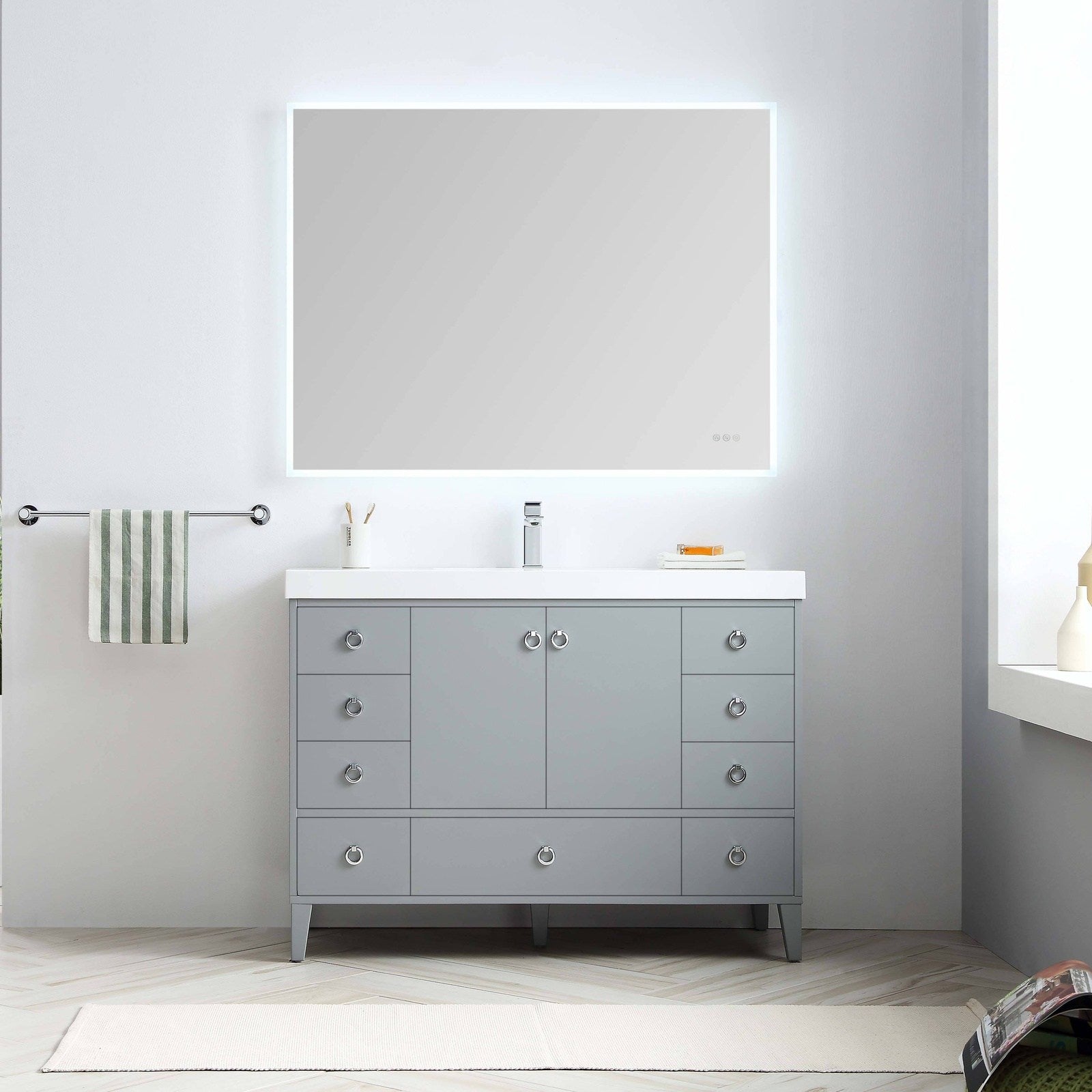 Blossom Lyon 48 Inch Bathroom Vanity – Single Sink - V8023 48 01S - Backyard Provider