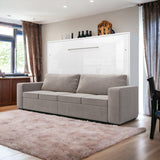 Maxima House Horizontal Murphy bed INVENTO with a Sofa, European FULL XL - IN004W-G - Backyard Provider