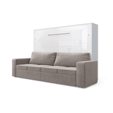 Maxima House Horizontal Murphy bed INVENTO with a Sofa, European FULL XL - IN004W-G - Backyard Provider