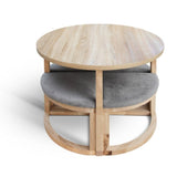 Maxima House MIRAGE-R Wood Dining Set - SCANDI098 - Backyard Provider