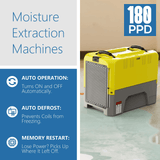 ALORAIR® Storm LGR Extreme 85 Pint Commercial Restoration Dehumidifiers Pack of 4 - 4*Strom LGR Extreme in Yellow