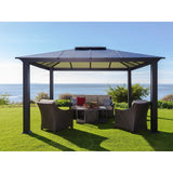 Paragon Outdoor Santa Monica Hard Top Gazebo -GZ3XL - Backyard Provider