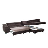 Sectional FULL size Sleeper Sofa BEAU with storage - Backyard Provider
