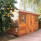 Cedarshed Longhouse Gable Style Double Door Shed - LH126