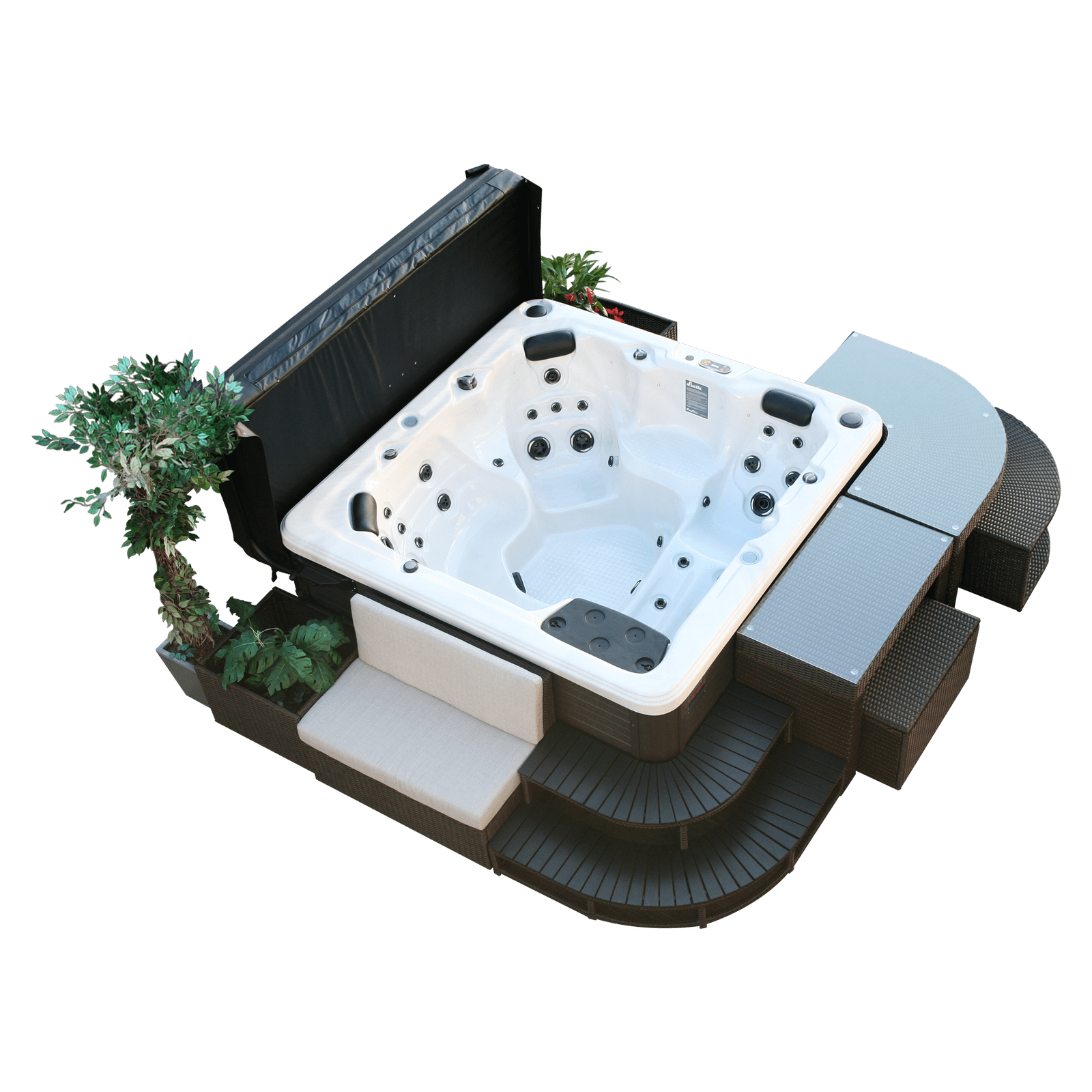 Canadian Spa Corner Bar Set - Square Surround Furniture