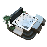 Canadian Spa Corner Bar Set - Square Surround Furniture