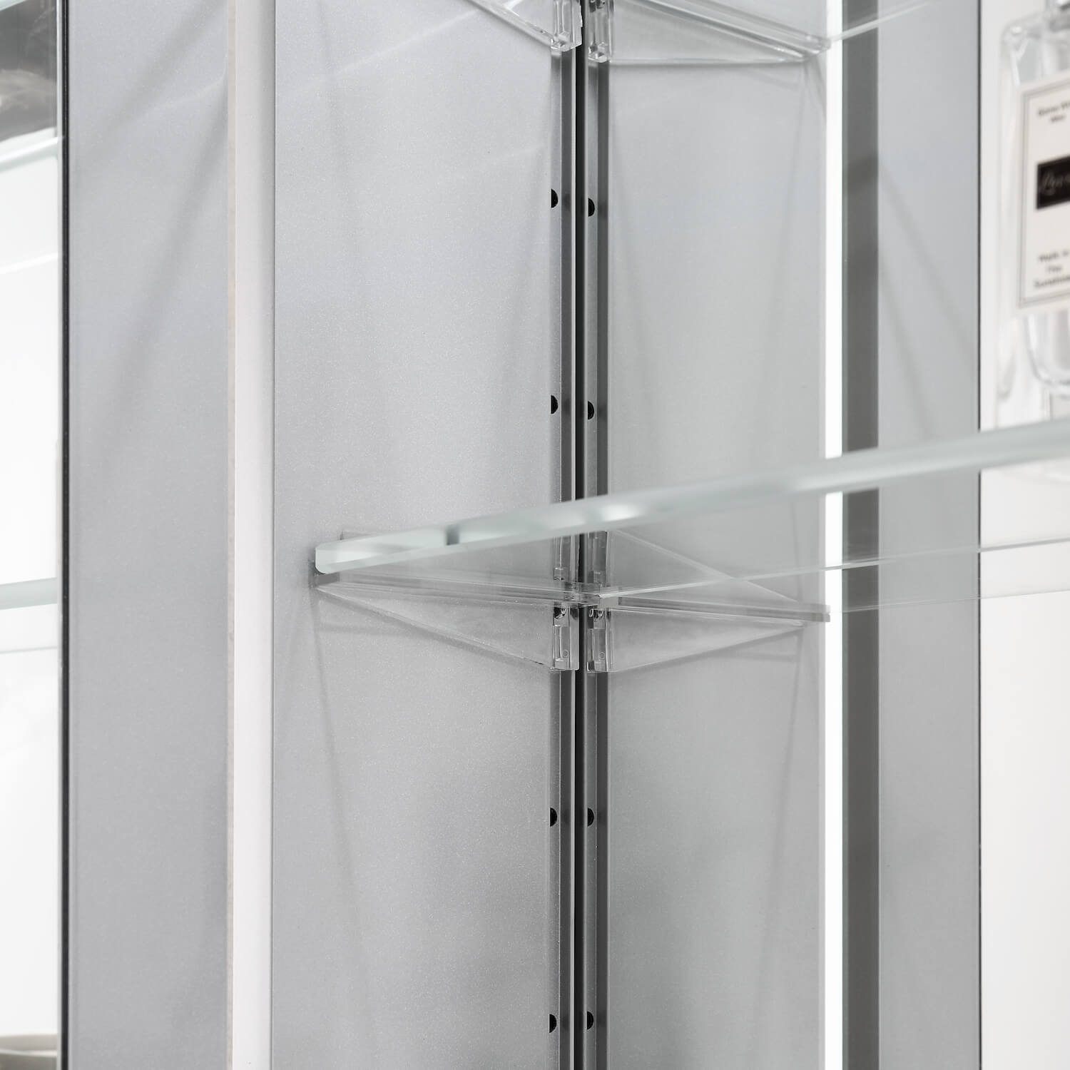 Blossom Sirius – 20 Inches LED Medicine Cabinet with Clock - MCL3 2032L - Backyard Provider