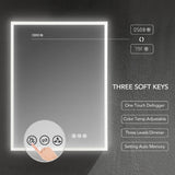 Blossom Sirius – 24 Inches LED Medicine Cabinet with Clock - MCL3 2432L - Backyard Provider