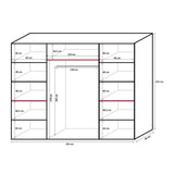 Maxima House Wardrobe EZRA - MAR002 - Backyard Provider