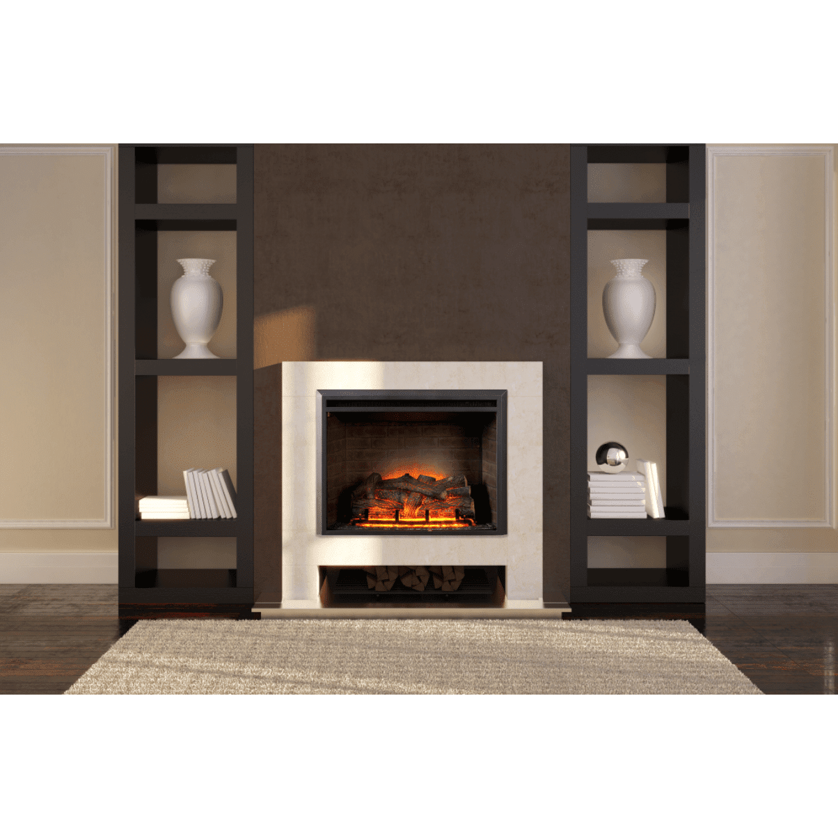 Dynasty Presto 32-In Zero Clearance Plug-In Electric Fireplace - EF44D-FGF