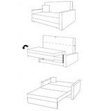 Maxima House ZAYN Sofa bed - MIR007 - Backyard Provider