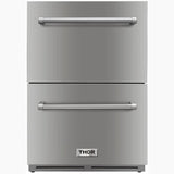 Thor Kitchen 24 in. 5.4 cu. ft. Built-in Double Drawer Refrigerator, TRF2401U