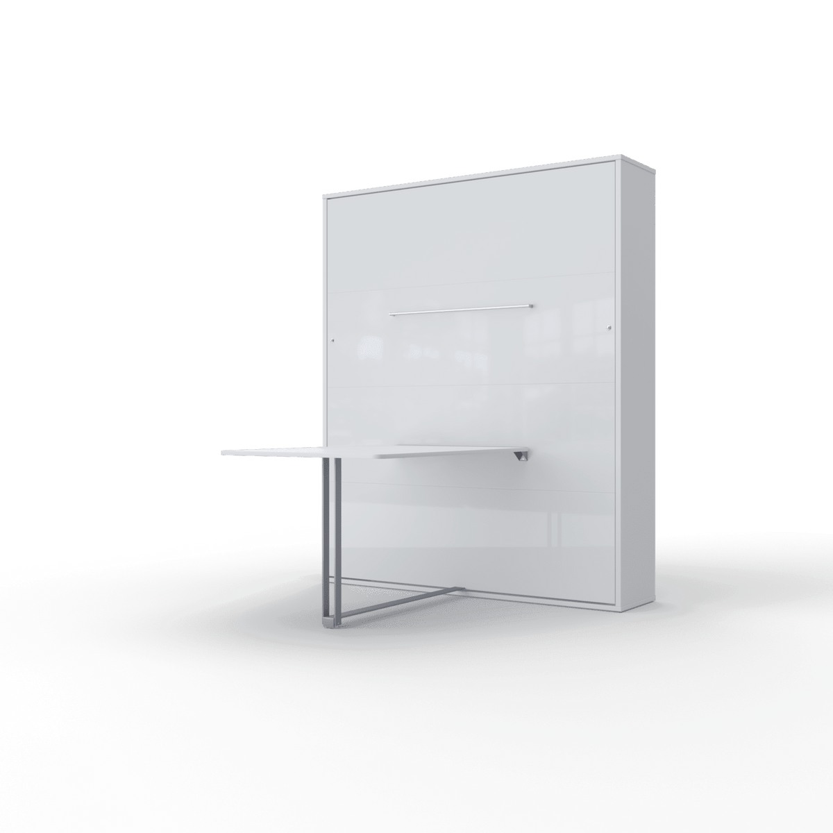 Maxima House Murphy bed European Queen Vertical with Desk, mattress and LED included INVENTO - IN-14WTAB - Backyard Provider