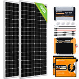 Eco-Worthy 240W 390W 12V RV Complete Kit with DC-DC MPPT On-Board Battery Charger
