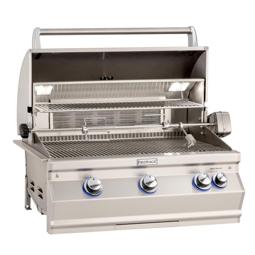 Fire Magic Aurora A540I 30-Inch Built-In Propane Gas Grill With Rotisserie And Analog Thermometer - A540I-8EAP - Fire Magic Grills