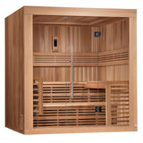 Golden Designs Osla Edition 6 Person Traditional Steam Sauna - Canadian Red Cedar