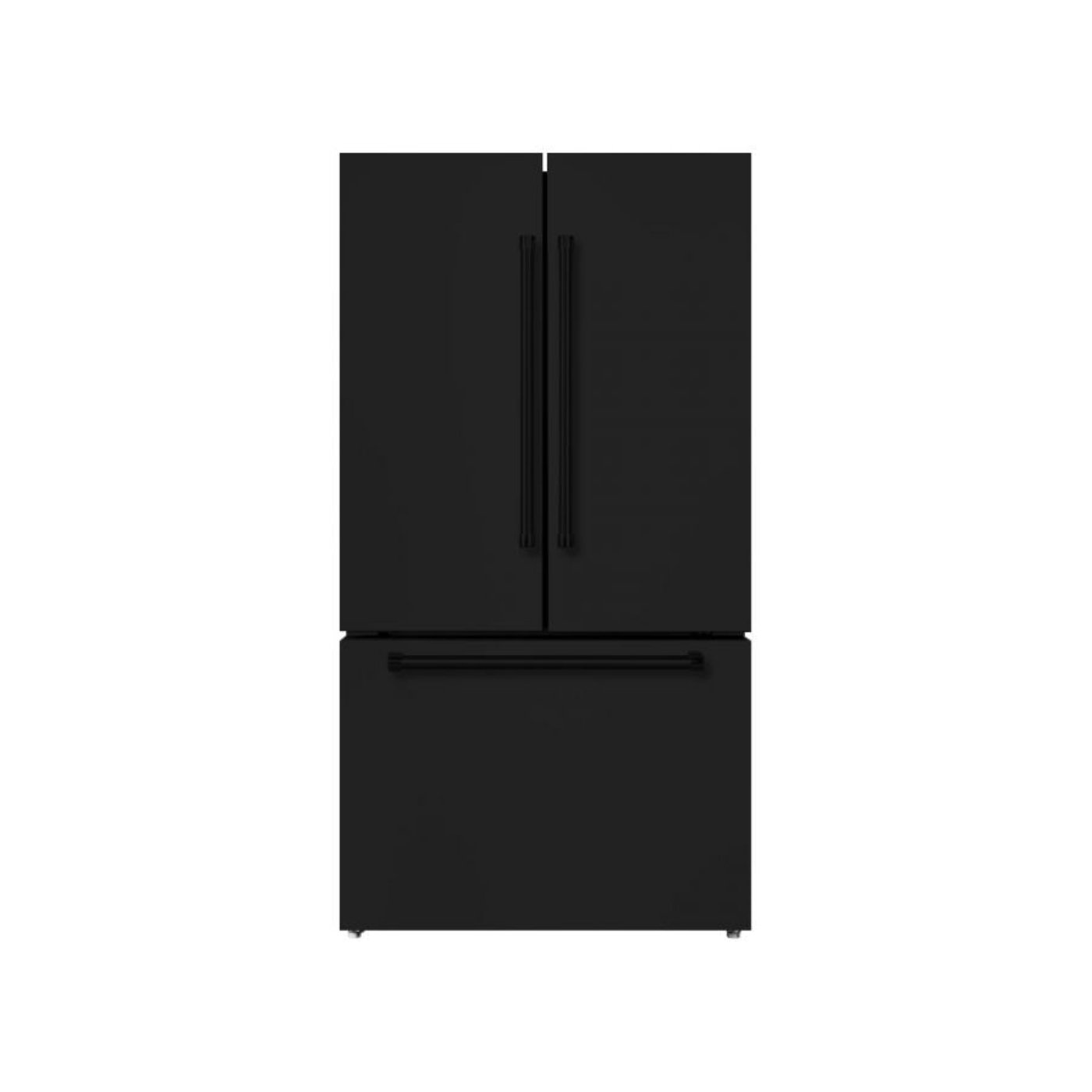 Hallman 36" Freestanding French Door, Counter Depth, Total Cubic Feet 20.3 Refrigerator 14.2Cu. Ft. Bottom Freezer 6.1 Cu. Ft. w/automatic icemaker, Color White