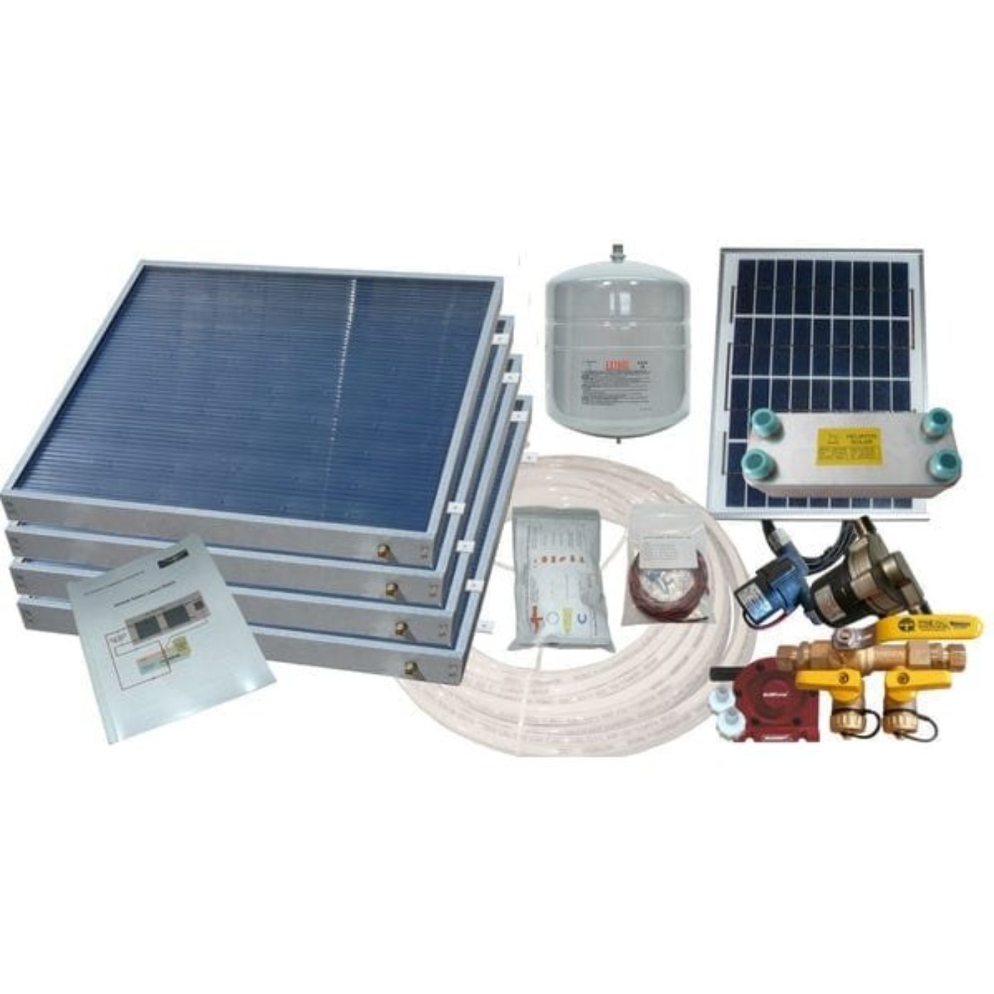 Heliatos RV Freeze Protected Solar Water Heater Kit with Built-In Heat Exchanger - Backyard Provider