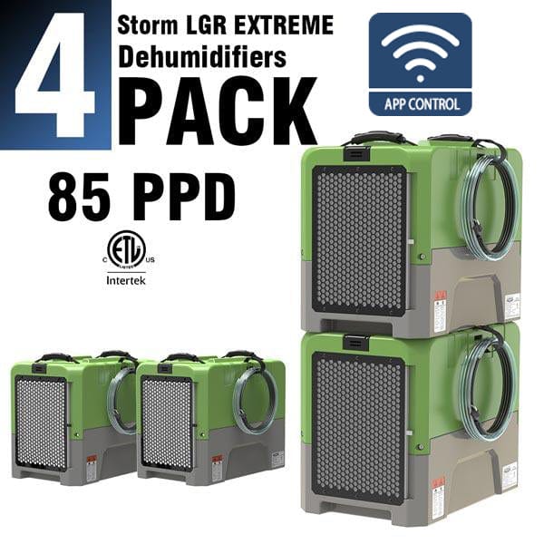 ALORAIR® Storm LGR Extreme WI-FI 85 Pint Commercial Restoration Dehumidifiers Pack of 4 - LGR85*4WIFI Yellow
